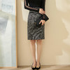 剩S/M/XXL 米思阳职场半身裙2026秋季新款通勤时尚直筒高腰中长款一步裙2174 商品缩略图1