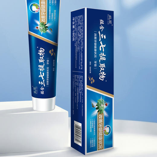 风采·改善牙龈健康状况牙膏180g含三七提取物（劲爽茶香）60123 商品图1