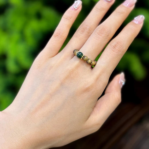 ²【沉香溯源-香萦玉戒】4mm+和田玉奇楠沉香DIY戒指 多样性发其一 ( 24小时鉴赏期 ) HM02-CRMM-DBCX 商品图4