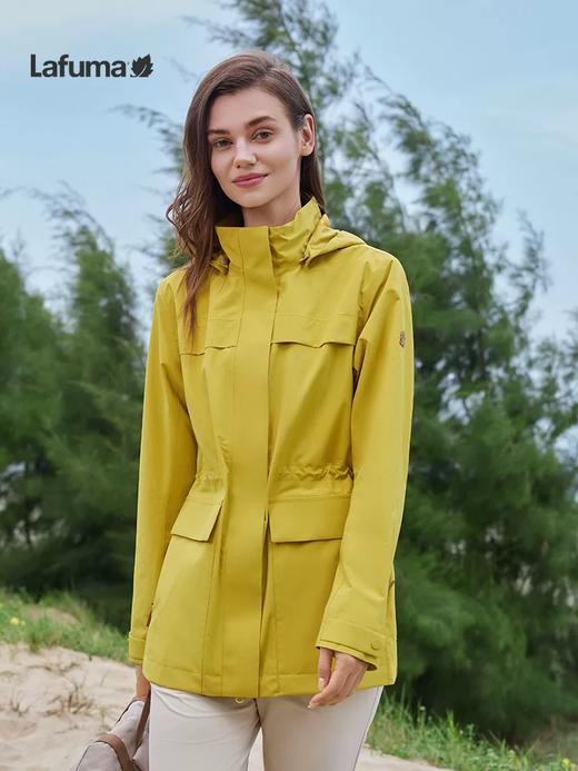 点此购买 乐飞叶春夏季女士户外防水冲锋衣风衣夹克外套 ss 341802 商品图5