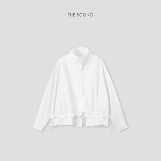 THESOONG"轻量时髦"极简机能风利落松弛感立领外套HWWT8645 商品图3