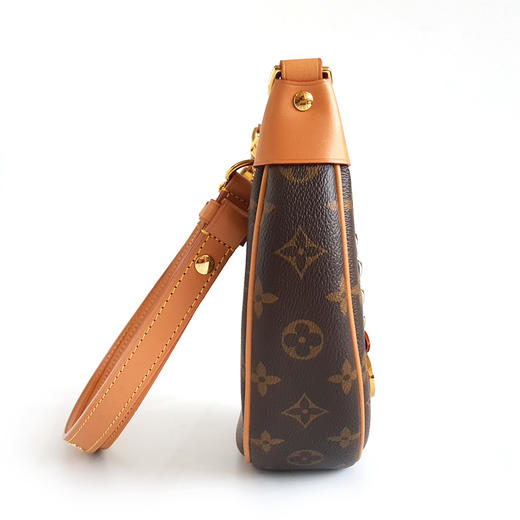 【95新】LV路易威登LOOP系列M81098棕色老花LOOP月牙包豌豆包单肩腋下包女士090326AK14 商品图7