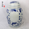 陶瓷骨灰坛子 景德镇青花瓷器双层盖骨灰罐 商品缩略图1