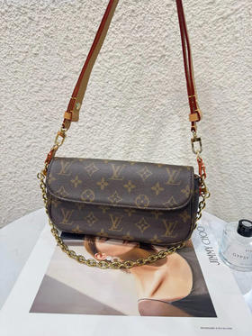 LV Ivy 老花  腋下包