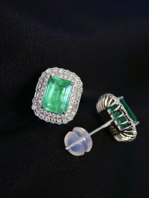 1.85ct祖母绿耳钉 商品图4