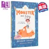 【中商原版】怪物和男孩 Monster and boy 英文原版 儿童文学小说 双色插图 幽默冒险故事章节书 进口书7-12岁 Hannah Barnaby 商品缩略图0