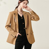 芳外春季新款设计感刺绣点缀宽松西服女休闲直筒西装外套0014 商品缩略图2