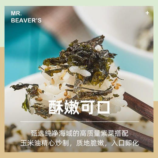 【赠拌饭神器摇摇乐+模具】海狸先生拌饭海苔110g*2袋多种口味可选 商品图6