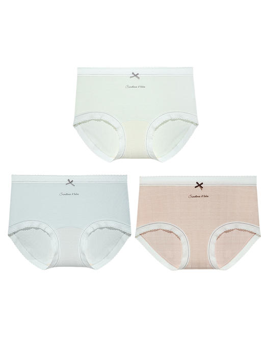 【满4条/7.5折】（中版）【秀黛】女时尚提花平角裤女士醒酸棉内裤【1条】W5333037T【门店同款】【内裤非质量问题不退换，介意勿拍】 商品图0