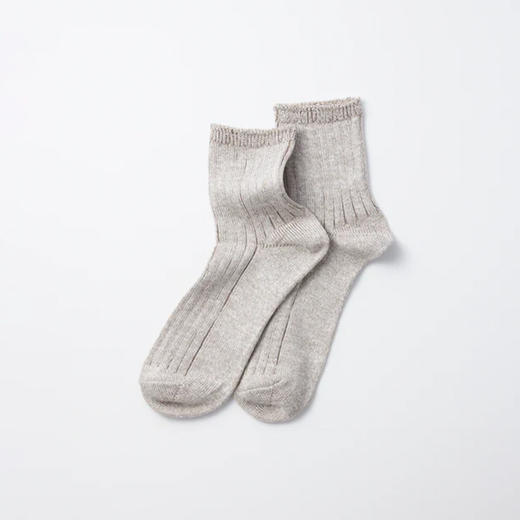 ROTOTO LINEN COTTON 日本奈良制有机棉法国亚麻混纺男女低帮袜 商品图2