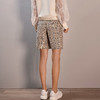 剩S/M 米思阳新款直筒气质格子裤休闲时尚百搭短裤8T21AH0371 商品缩略图4