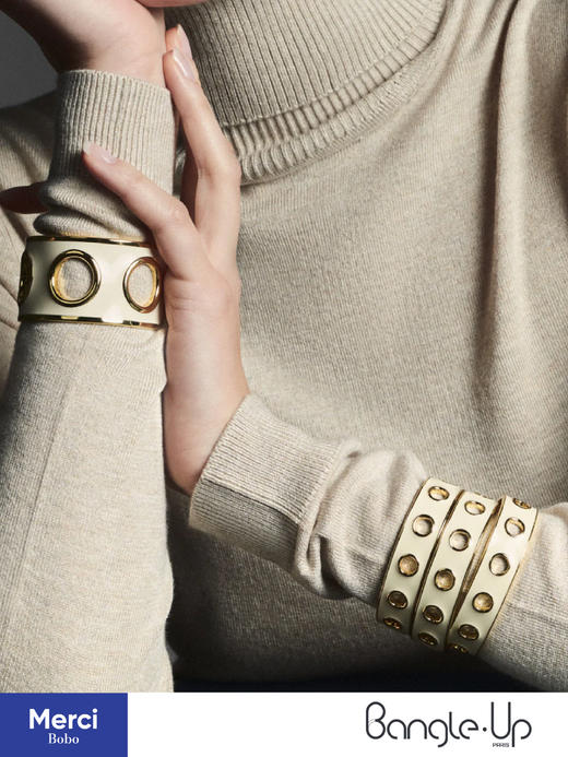 Bangle Up法国小众珐琅首饰 2024春季新款EYELET系列 手镯 手环 戒指 商品图6