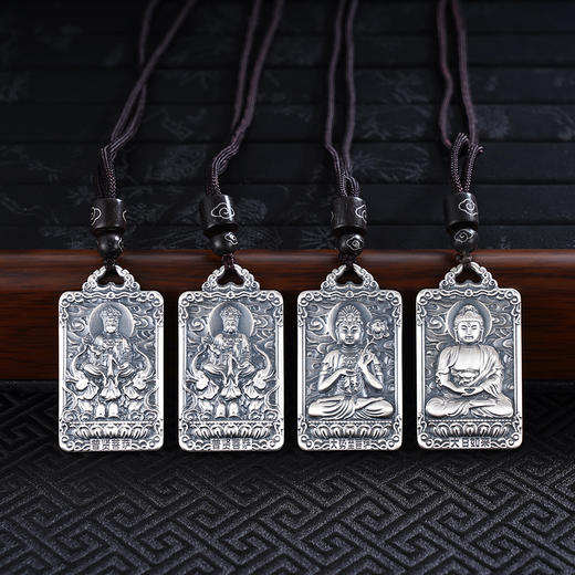 子佩集S999银生肖守护神套链项链【HFDZ023】仿古十二生肖方牌2508 商品图12