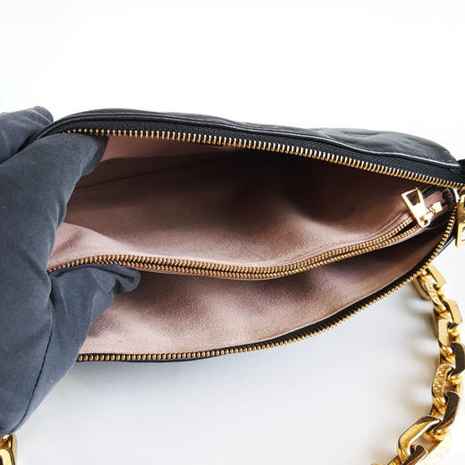 【95新】LV路易威登COUSSIN手袋小号黑色全皮压纹COUSSIN链条包单肩包女士090326AK12 商品图6