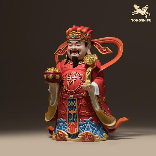 铜师傅《好运财君》吉祥招财财神爷书房办公室家居摆件开业礼品 商品图2