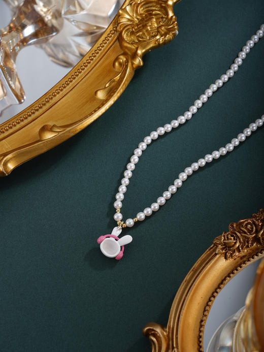 子佩集【耳机萌兔】珍珠惜王妃项链【XXXL037】耳机兔子2602 商品图3