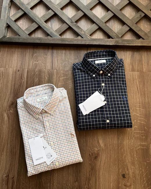 F031045新品男装时尚休闲百搭舒适通勤格子衬衫上衣 商品图2