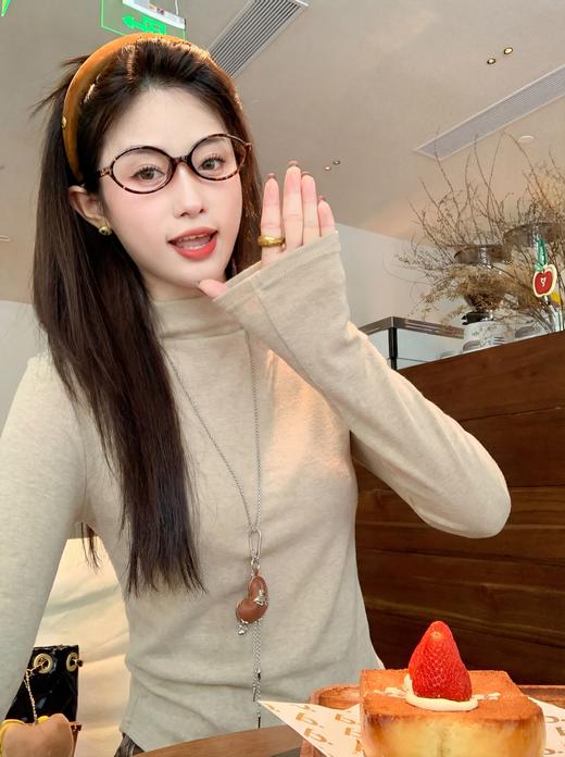 【110元任选2件】现货！韩系半高领修身打底T恤上衣 商品图10