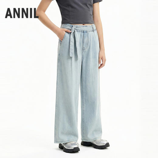 女童牛仔单裤夏季新款安奈儿童装EG626768 商品图0