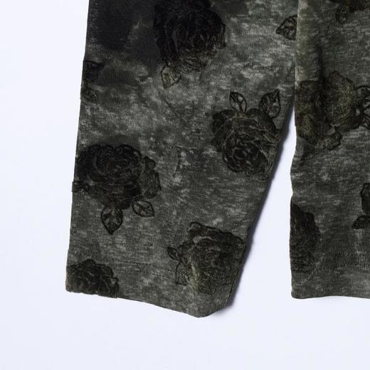 26T120SDSA男装2026新款高贵轻奢时尚扎染植绒花卉圆领长袖T恤百搭简约 商品图4