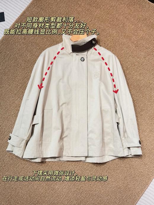 Loewe*罗意威早春新款短款风衣 商品图12