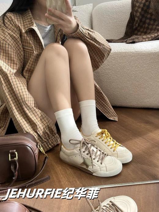 JEHURFIE纪华菲旺斯星空复古星星擦色做旧小脏鞋AB25510 商品图0