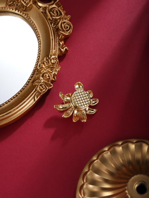 子佩集【夏华佳期】珍珠惜王妃胸针【XXXZ270】镀金菊花2602 商品图5