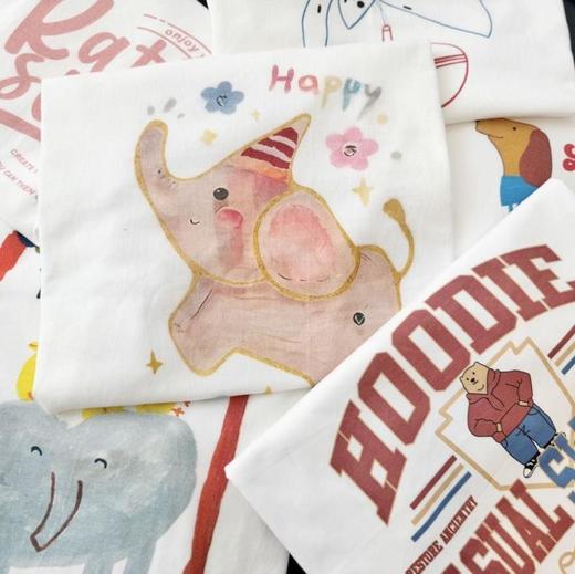 【好看好穿还好价！任选2件！纯棉高克重白喷T恤】颜色多样百搭 修身藏肉 商品图0