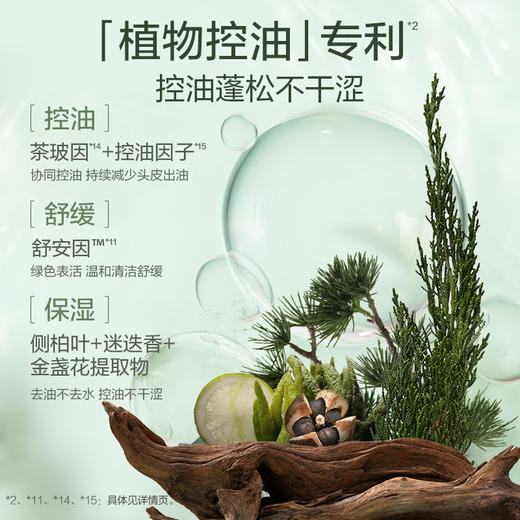 [王一博推荐] 天然香系列植物香氛(头皮控油)洗发露400ml/618ml 商品图3