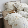 精致贝壳边~全棉碎花斜纹纯棉被套床单床笠四件套学生宿舍三件 清新活泼 四季可用 商品缩略图4