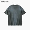 PINLI品立2026夏季男装宽松圆领落肩重磅纯棉水洗渐变短袖T恤潮牌GD262111024 商品缩略图6