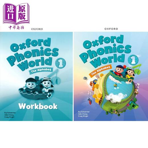 【中商原版】新版牛津自然拼读教材 Oxford Phonics World 1级别课本+练习册 牛津自然拼读世界 英语零基础发音phonics教材OPW 商品图0