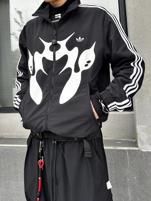 F031058复古风联名时尚印花运动休闲上衣外套立领夹克 商品图8