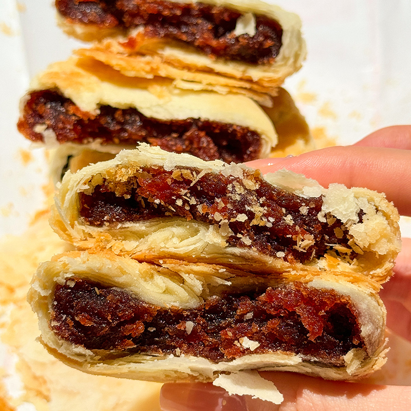 【打脸般的好吃！市面少见的纯手工老式月饼！39.9任选2个口味到手2包共8个！】日生产60吨的黄庄福美老式月饼