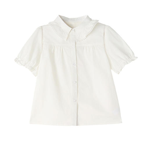 笛莎/Deesha 2026年夏季新款中童衬衫短袖开襟衬衫 商品图4