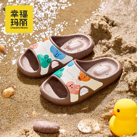 幸福玛丽 可爱卡通儿童凉凉拖鞋 NY-9084 多色可选 夏季卡通可爱款式 软底轻便舒适 防滑耐磨设计 日常居家外出皆可穿 商品图5