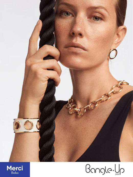 Bangle Up法国小众珐琅首饰 2024春季新款EYELET系列 手镯 手环 戒指 商品图2