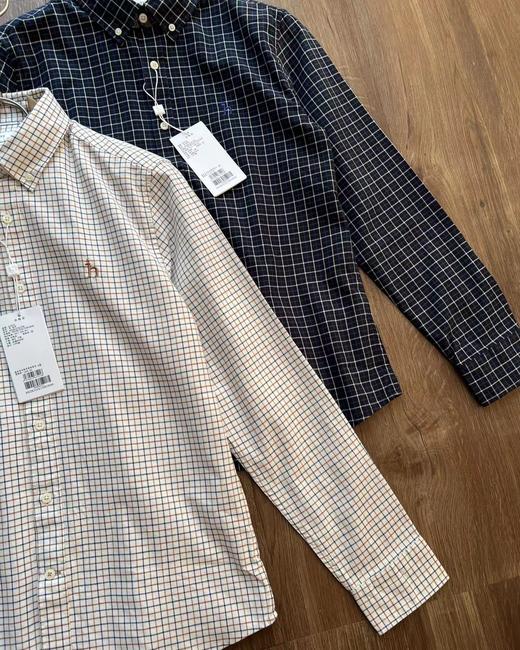 F031045新品男装时尚休闲百搭舒适通勤格子衬衫上衣 商品图6