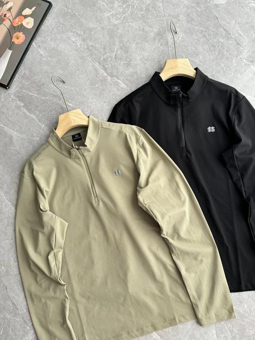 F031048吸湿速干T恤S-Functional男女半拉链长袖速干衣 商品图1