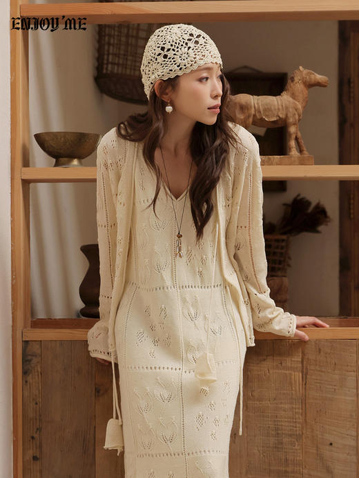 【门店同款】ENJOY春季“序光之旅”郁金香钩花连衣裙 169443561 商品图6