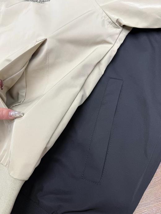 F031008刺绣假两件26SS新款浮刺绣青春洋溢层叠式休闲时尚连帽夹克外套 商品图13