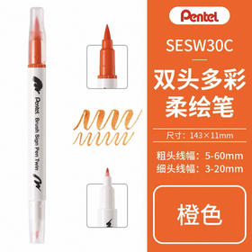 派通彩色双头柔绘笔SESW30C-T107