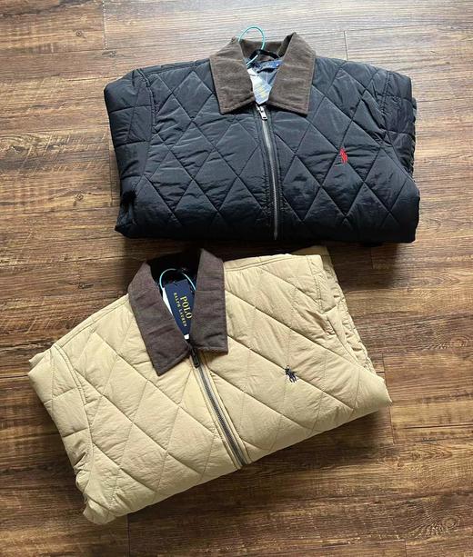 F031031男装防沾水柔软轻薄灯芯绒翻领小马刺绣绗缝夹克 商品图2