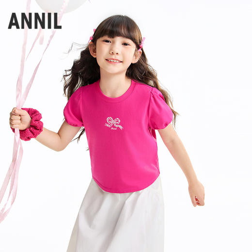女童圆领短袖套装夏季新款安奈儿童装EG621630 商品图2
