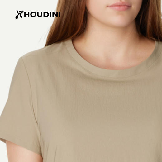 HOUDINI胡丁尼 Cover Tee II代守护女户外26夏季防晒圆领短袖T恤 840097 商品图1