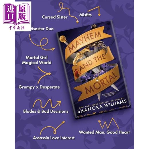 【中商原版】混乱与凡人 限量刷边 Mayhem and the Mortal 英文原版 Shanora Williams 惊悚悬疑浪漫小说 商品图1