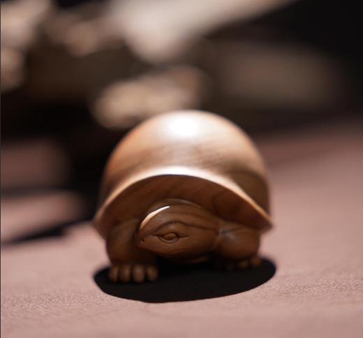 收藏级【印度迈索尔老山檀黑肉小乌龟】长7cm 宽6cm 厚4cm | 大梦香堂 商品图1