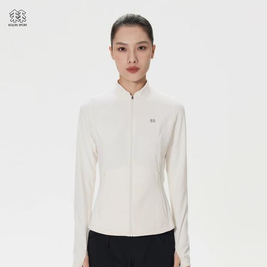 点此购买 可隆春秋季女士针织立领夹克户外运动徒步登山弹力外套 bk 341764 商品图5