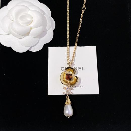 香奈儿 棕石金花水滴珠项链（XTY） 商品图9