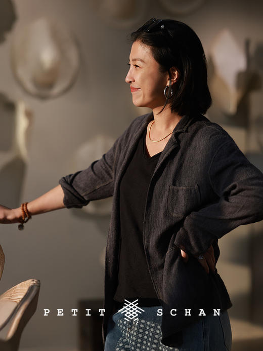 Petit Schan小闪 CLO#1072 Be of two minds 三心二意 云朵羊绒系列纯羊绒手工染外套 商品图2